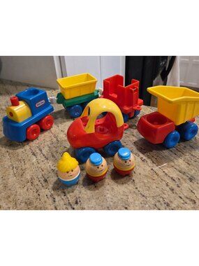 Lot of 8 Little Tikes Creative Railway Train Toddle Tots Dump Truck Cozy Coupe